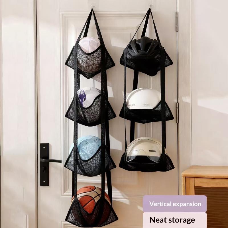 Sports Equipment Garage Storage - حامل كرة القدم، حقيبة تخزين شبكية