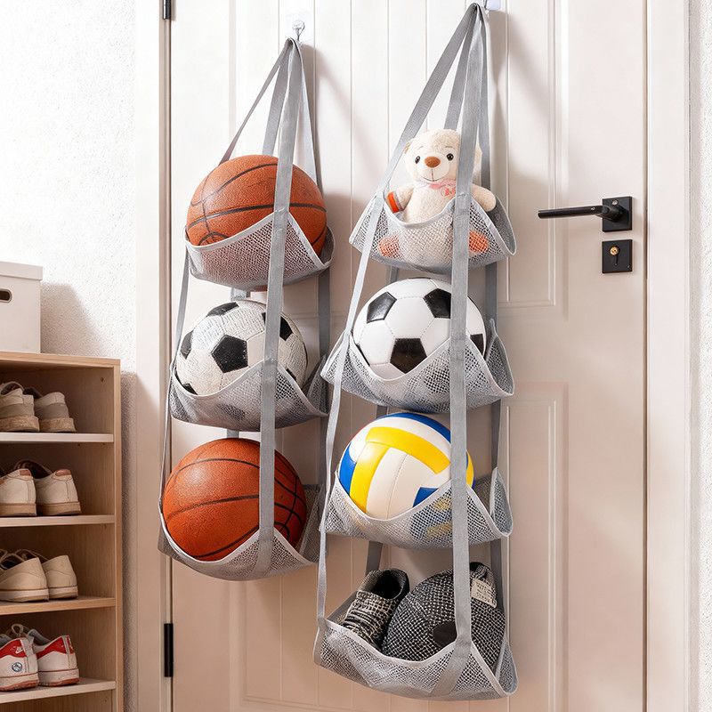 Sports Equipment Garage Storage - حقيبة تخزين كرات معلقة على الحائط