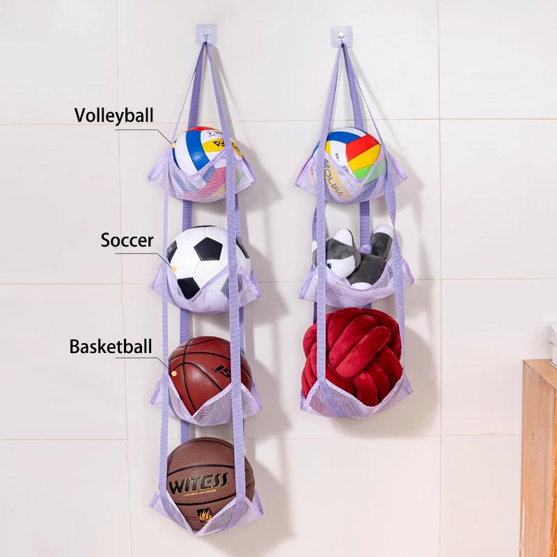 Sports Equipment Garage Storage - حقيبة تخزين كرات جديدة مثبتة على
