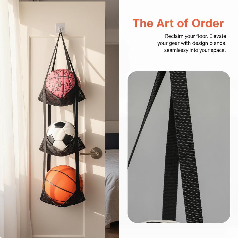حقيبة شبكية لتخزين كرة السلة م - مراجعة Sports Equipment Garage Storage وسعره