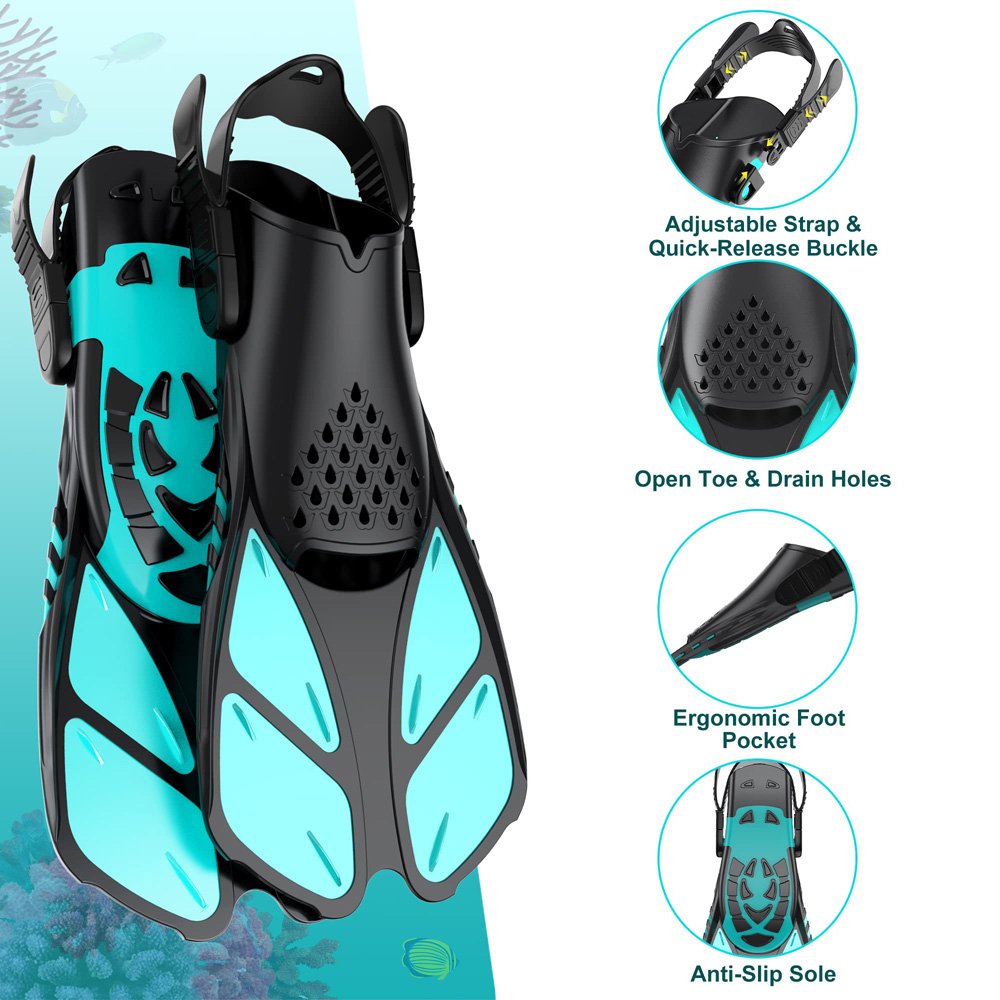 زعانف الغطس زعانف السباحة أباز - مراجعة Swim Fin Short Blade وسعره