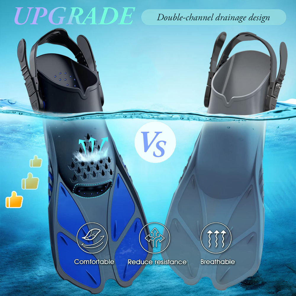 زعانف الغطس زعانف السباحة أباز - مراجعة Swim Fin Short Blade وسعره