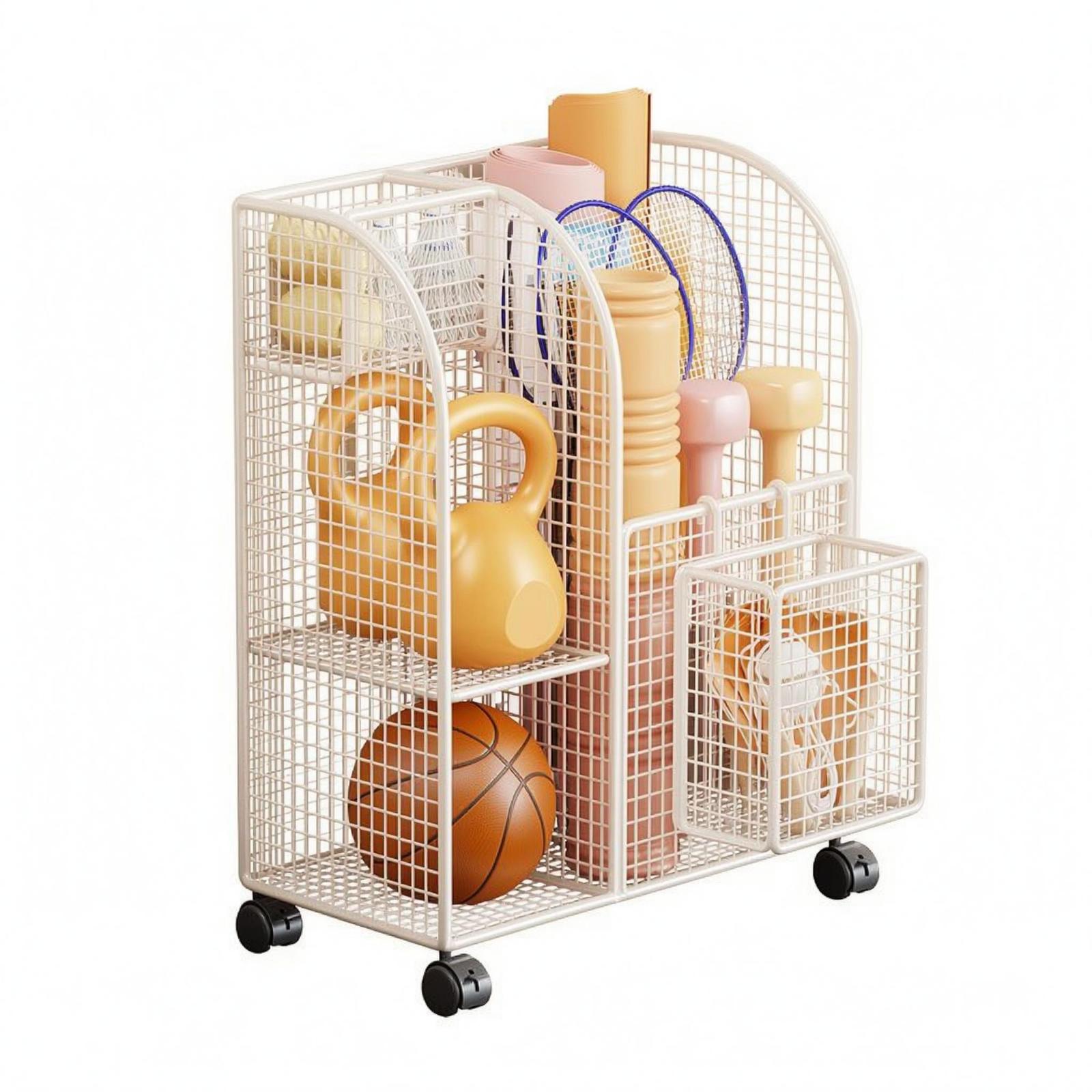 عربة تخزين معدنية متعددة الأقس - مراجعة Sports Equipment Home وسعره