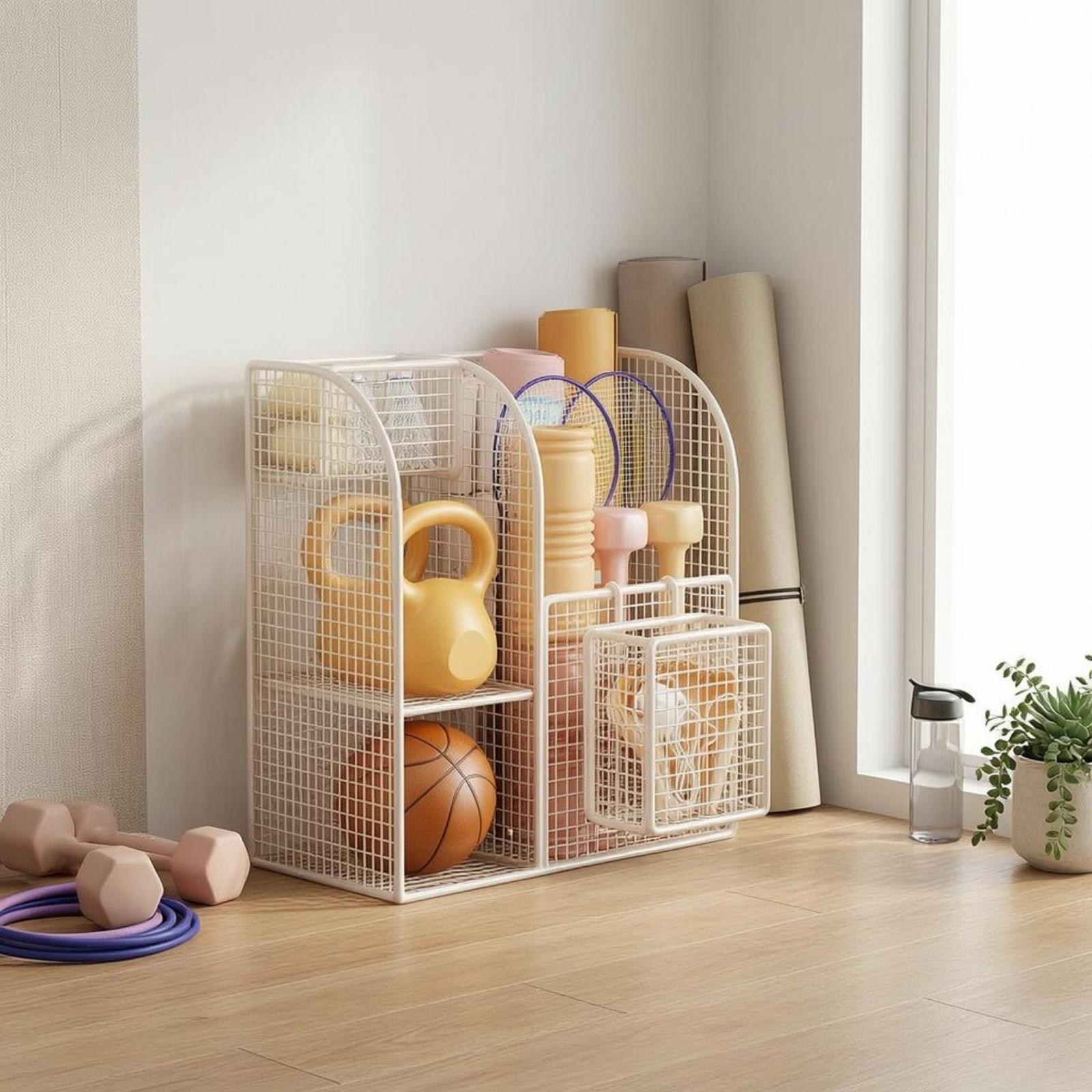 عربة تخزين معدنية متعددة الأقس - مراجعة Sports Equipment Home وسعره