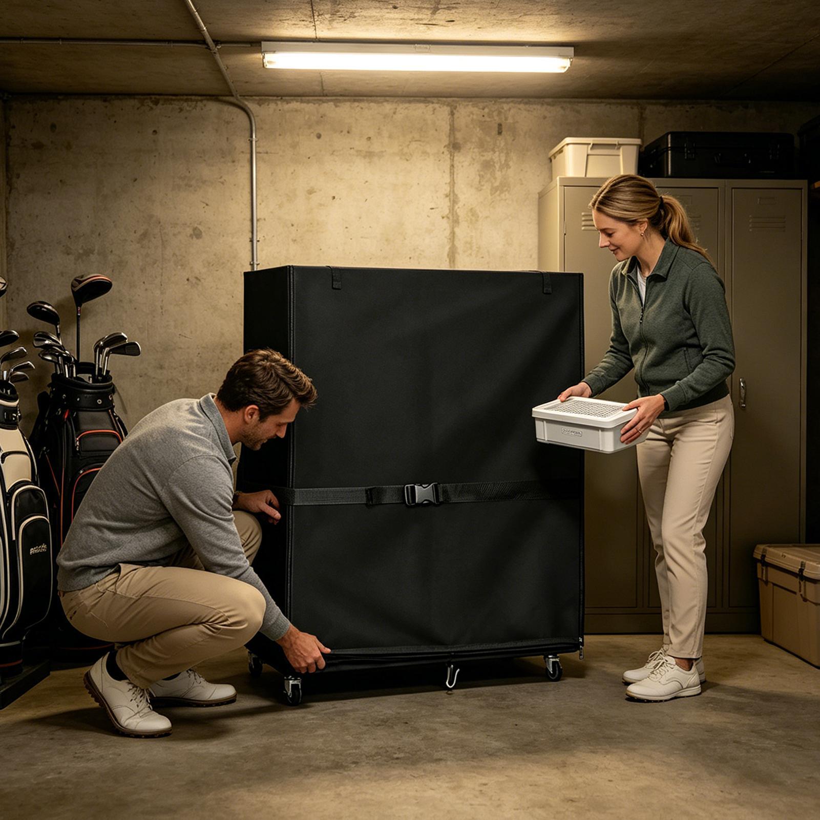 غطاء تخزين حقيبة الجولف من أكس - مراجعة Sports Equipment Garage Storage وسعره