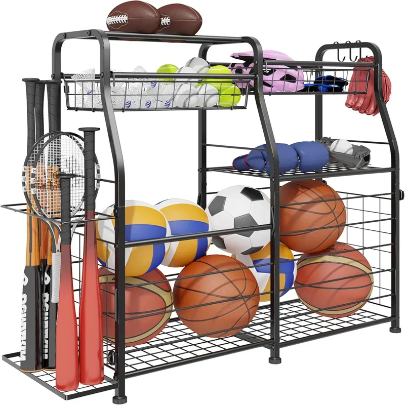 رف تخزين الكرات 2026، نظام تنظ - مراجعة Sports Equipment Garage Storage وسعره